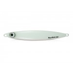 Samurai II Knife Saltwater Jig Lure - White: Blue Glow